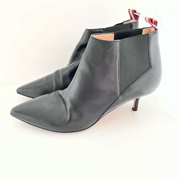 BALLY SWITZERLAND ALANNA 55 BLACK CALF LEATHER ANKLE BOOTIES SZ 39 - Picture 11 of 16